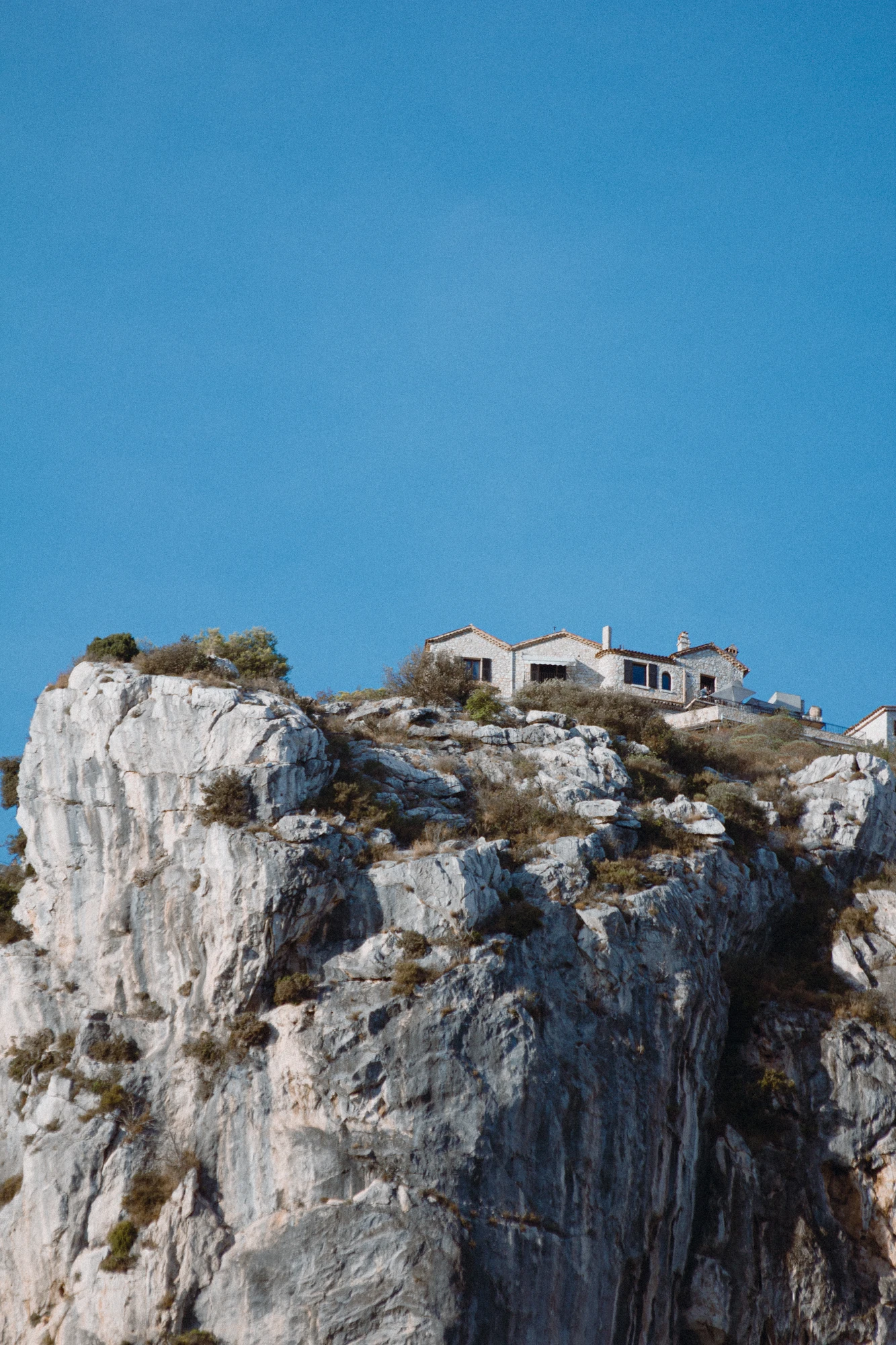 A house on top of a mountain