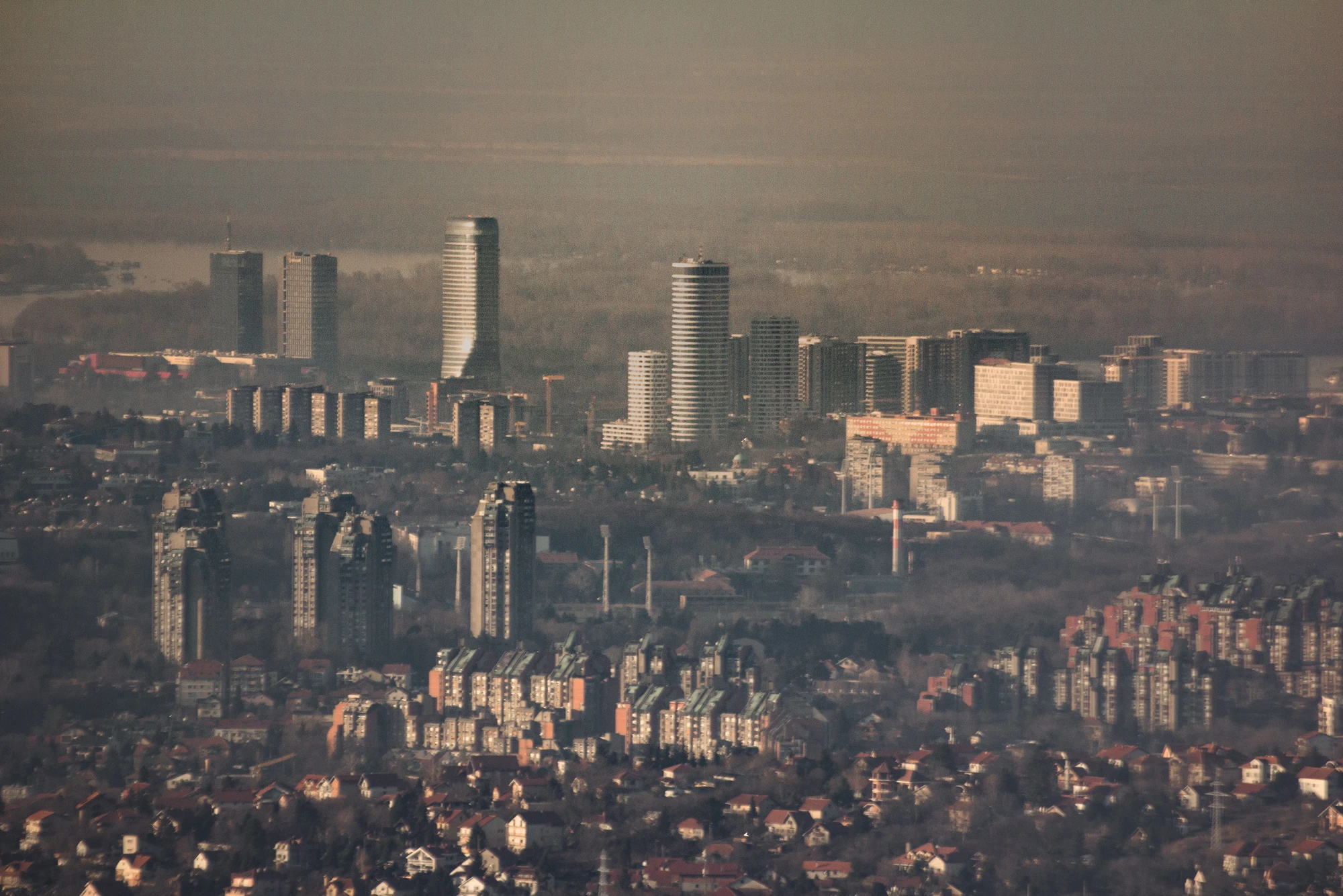 A panoramic view of a city