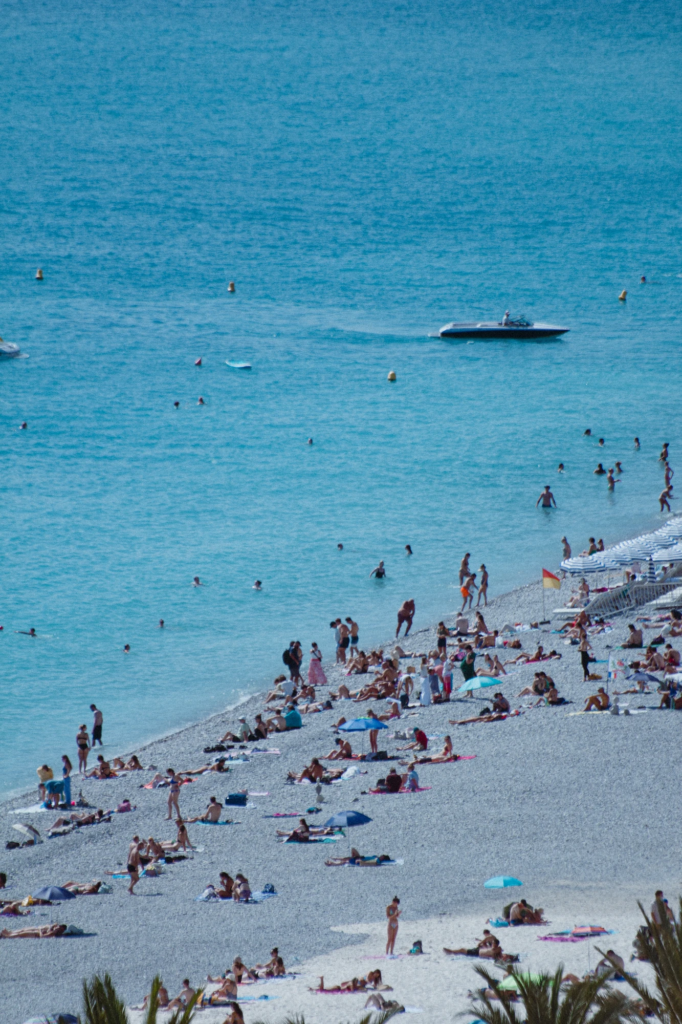 People enjoying the beach