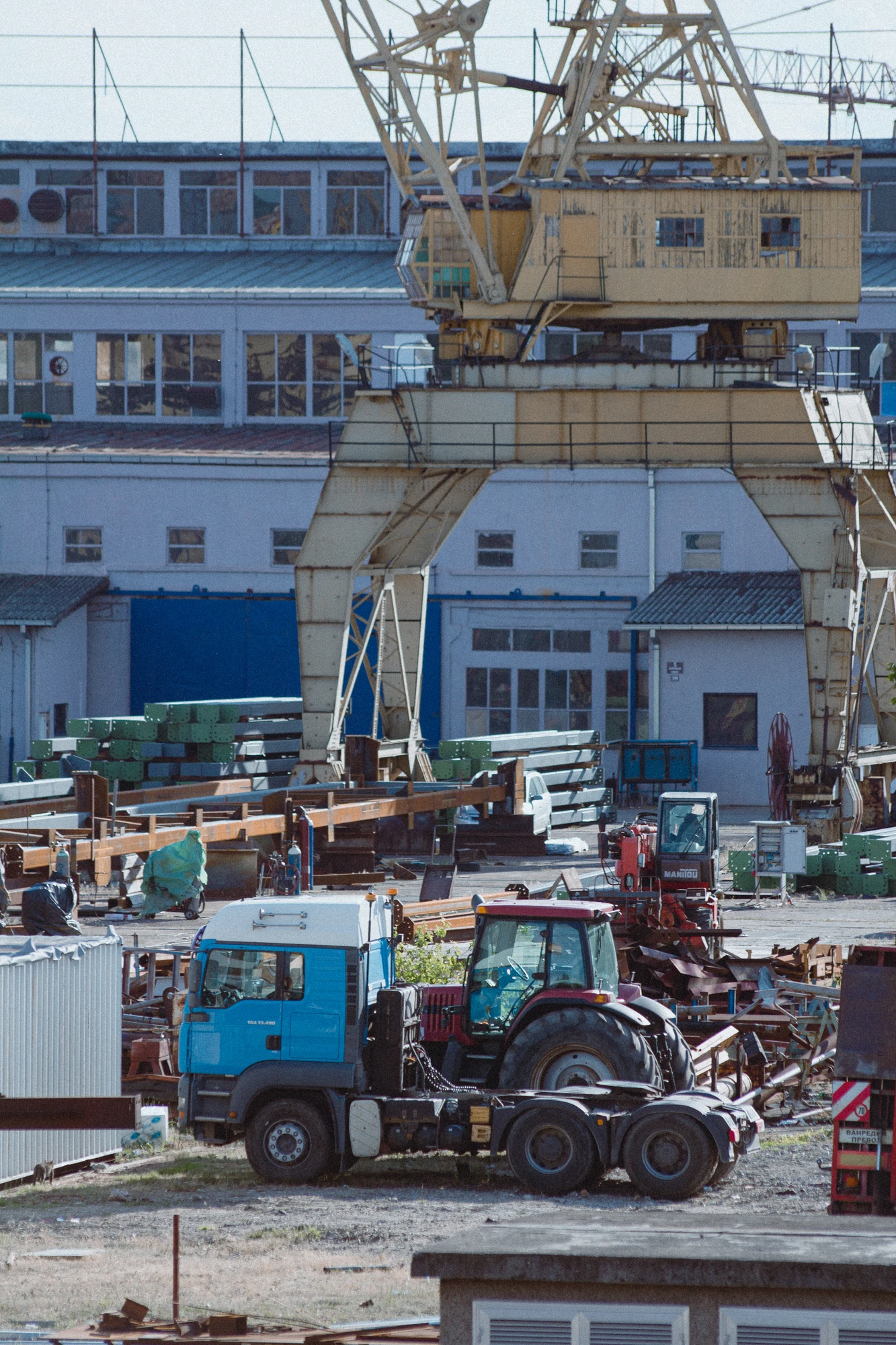 A busy construction site
