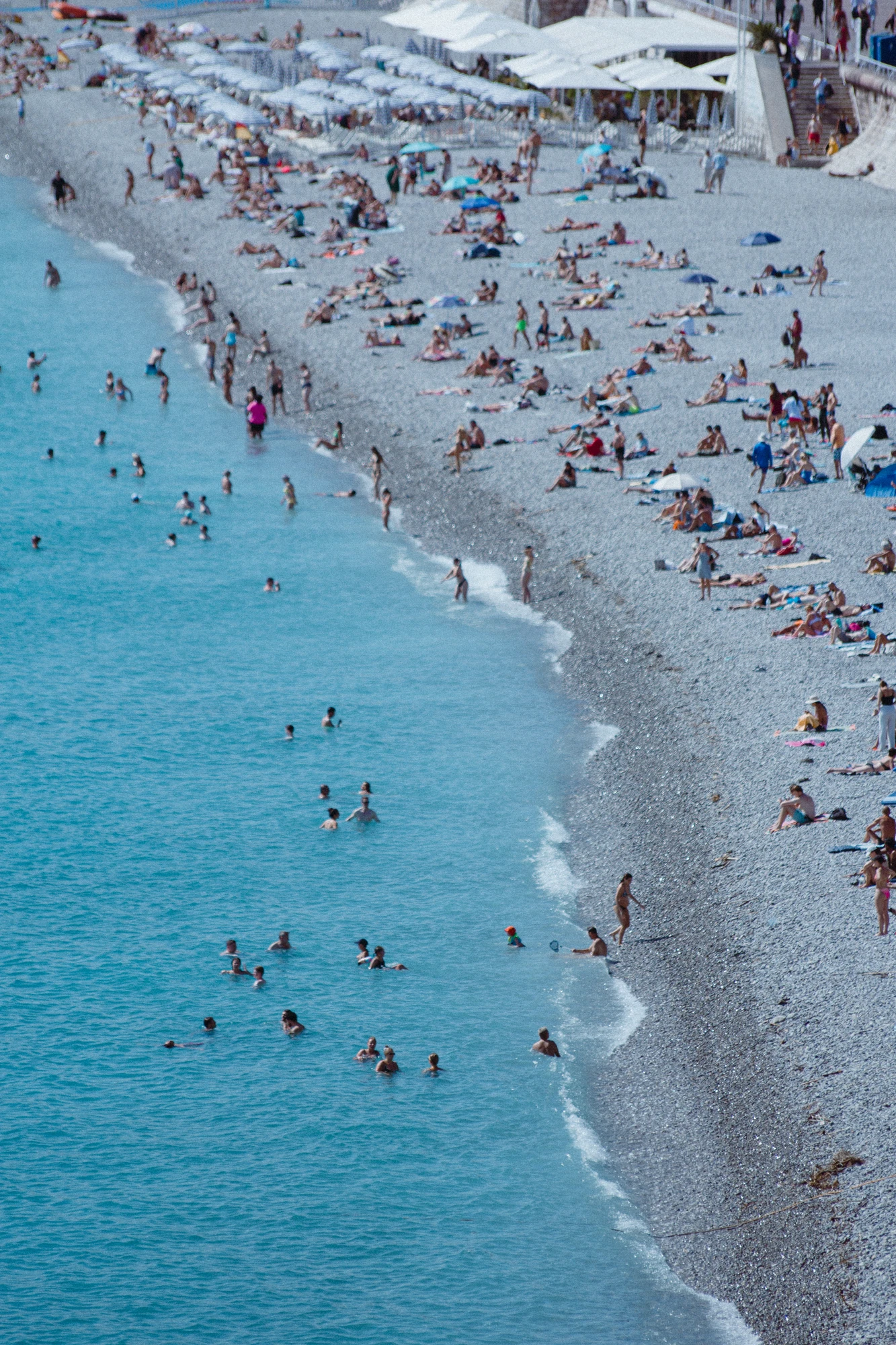 People enjoying the beach